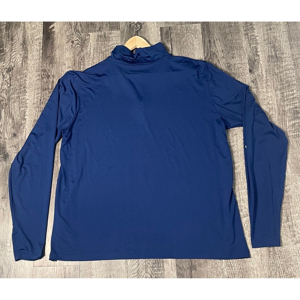 runDisney XL Men Navy Blue Quarter Zip Long Sleeve Shirt - Picture 5 of 9